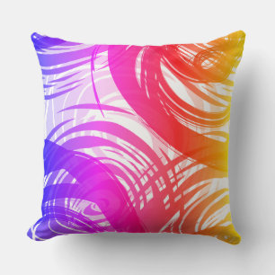 REGENBOGEN-SPIRAL-DESIGN Retro-Kissenbezug Kissen