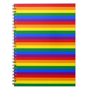 Regenbogen Spiral Foto Notebook bunt Notebook Notizblock