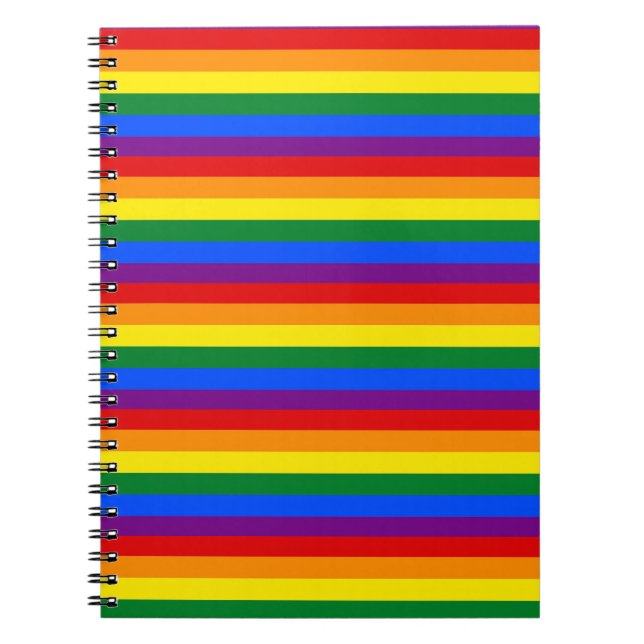 Regenbogen Spiral Foto Notebook bunt Notebook Notizblock (Vorderseite)