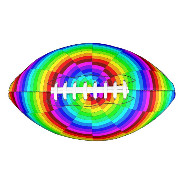 Regenbogen-Spirale Football (Vorderseite)