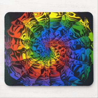 Regenbogen-Spirale Mousepad