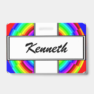 Regenbogen-Spirale von Kenneth Yoncich Ausweis