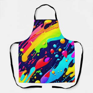 Regenbogen-Splash-Kunst Schürze