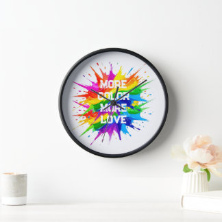 Regenbogen-Splash-Pride-Monat-Design Uhr