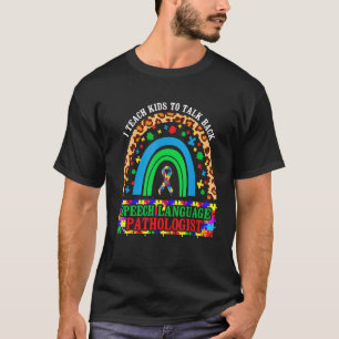 Regenbogen Sprachtherapeut Slp Autismus Awa T-Shirt