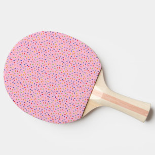 Regenbogen-Sprinklen farbenfrohe Confetti-Light Tischtennis Schläger