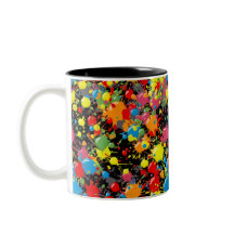 Regenbogen-Spritzer-Farbtropfen PD