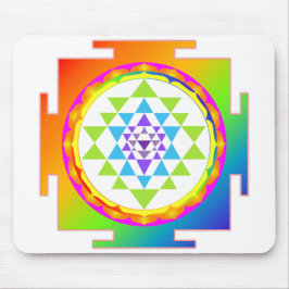 Regenbogen Sri Yantra Mousepad