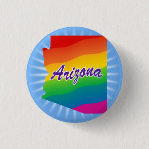 Regenbogen-Staat Arizona Button