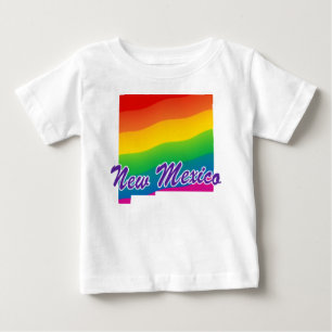 Regenbogen-Staat in New Mexico Baby T-shirt
