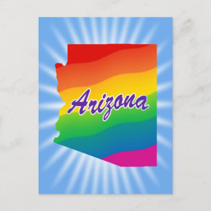 Regenbogen-Staat von Arizona Postkarte