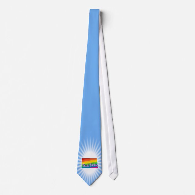 Regenbogen-Staat von North Dakota Krawatte (Vorderseite)