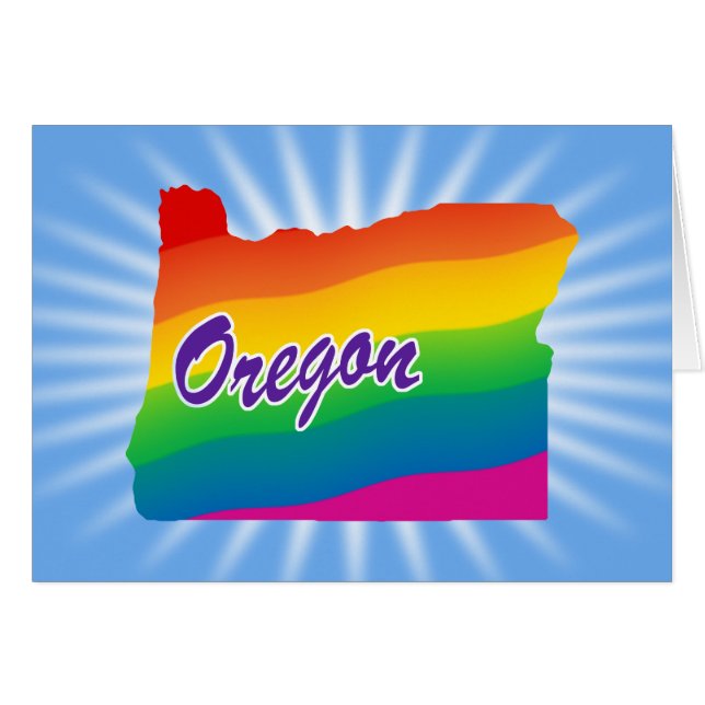 Regenbogen-Staat von Oregon (Vorderseite (Horizontal))
