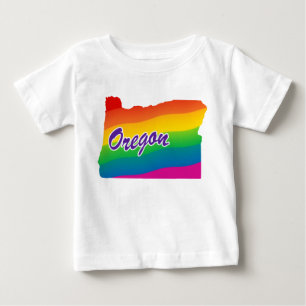 Regenbogen-Staat von Oregon Baby T-shirt