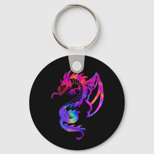 Regenbogen-Stamm Tattoo Dragon Schlüsselanhänger