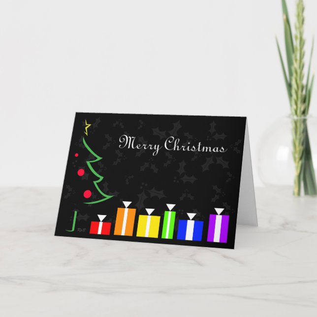 Regenbogen stellt Feiertags-Karte dar Feiertagskarte (Vorderseite)