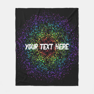 Regenbogen-Stern-Galaxie-Leere Fleecedecke