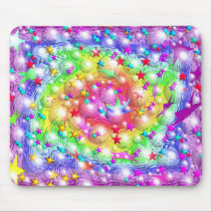 Regenbogen-Stern-Parade Mousepad
