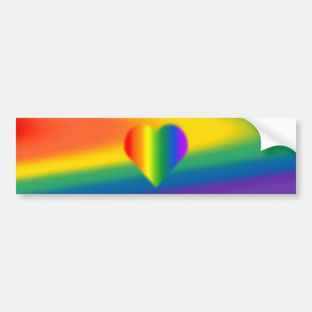 Regenbogen-Stolz-Autoaufkleber Gleich-Sex Autoaufkleber (Vorne)