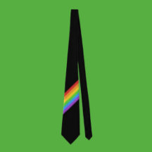 Regenbogen-Stolz-Diagonal-Schlips: Kräftige Farben