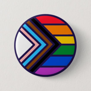 Regenbogen-Stolz-Flagge LGBTQ+ Button