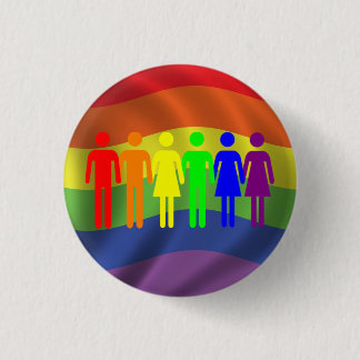 Regenbogen-Stolz-Knopf Button