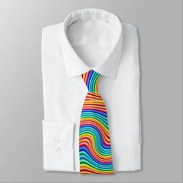 Regenbogen-Stolz-(nicht zuerst) Krawatte