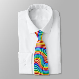 Regenbogen-Stolz-(nicht zuerst) Krawatte