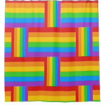 Regenbogen-Stolz-Raster-Duschvorhang