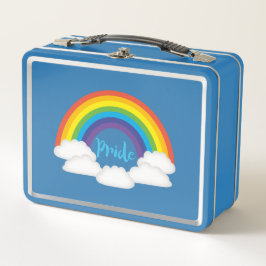 Regenbogen-Stolz-Retro NostalgieLunchbox Metall Brotdose