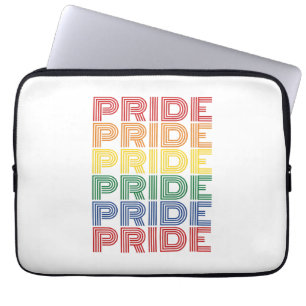 Regenbogen-Stolz Retro-Typografie-Vektor-Design_1 Laptopschutzhülle
