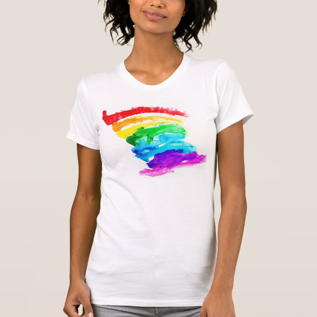 Regenbogen-Stolz T-Shirt (Vorderseite)