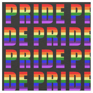 Regenbogen-Stolz-Text-Kunst auf kundenspezifischer Stoff