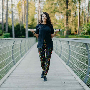 Regenbogen Stolz Verflochtene Herzen Leggings