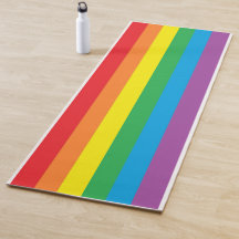"Regenbogen-Stolz-" Yoga-Matte