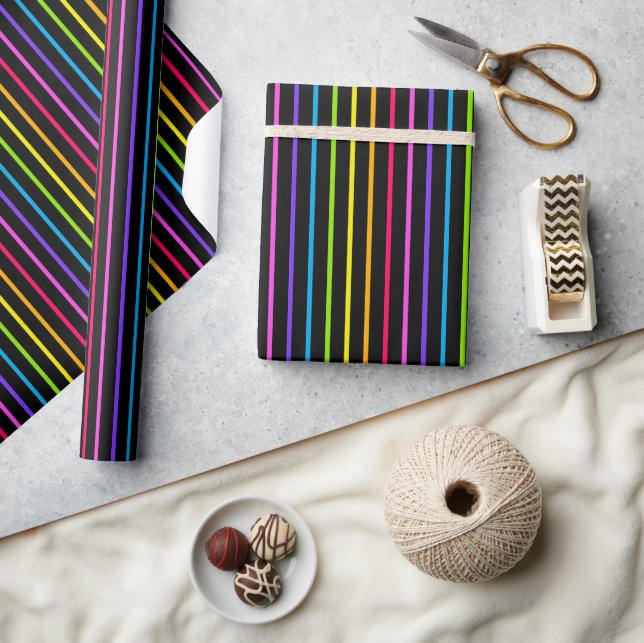Regenbogen-Streifen 8.2 Geschenkpapier (Basteln)