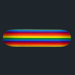 Regenbogen-Streifen auf schwarzer Unterstützung Skateboard<br><div class="desc">Führen Sie Ihren Stolz vor oder stützen Sie sich mit diesem coolen Regenbogenstolz Skateboard! Wollen Sie,  um irgendeinen Text oder Slogan zu addieren? Kommen Sie in den vollen Kundenbezogenheitsbereich,  indem Sie besonders anfertigen es Knopf anklicken.</div>