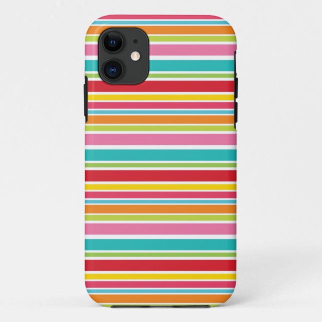 Regenbogen-Streifen Case-Mate iPhone Hülle (Rückseite)