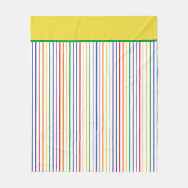 Regenbogen Streifen Fleecedecke