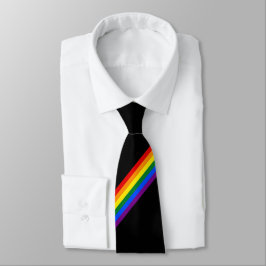 Regenbogen-Streifen-Gay Krawatte