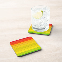 Regenbogen Streifen mehrfarbig Getränkeuntersetzer