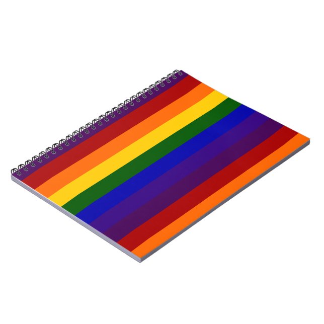 Regenbogen-Streifen Notizblock (Linke Seite)