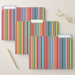 Regenbogen-Streifen Papiermappe