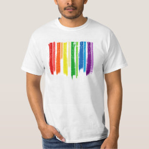 REGENBOGEN-STREIFEN - .PNG T-Shirt