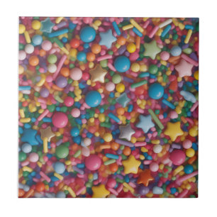 Regenbogen Streusel Fliese
