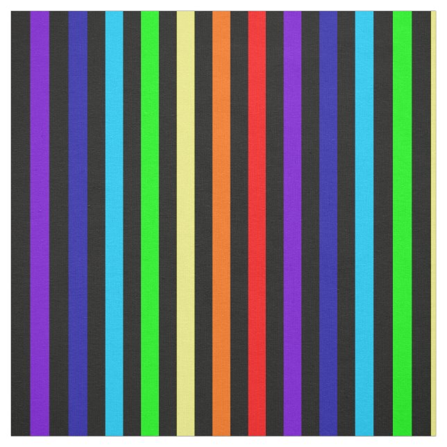 Regenbogen Stripes Gewebe Stoff (Muster)