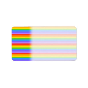 Regenbogen Stripes Muster Adressaufkleber
