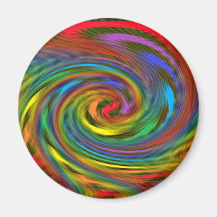 Regenbogen-Strudel-Magnet Magnet
