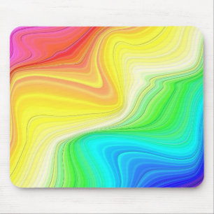 Regenbogen-Strudel Mousepad