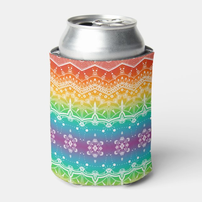 Regenbogen Südwestmuster von Megaflora Dosenkühler (Kanne Vorderseite)